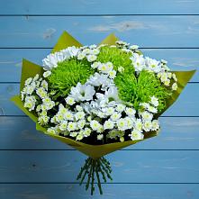 Букет цветов из:  Хризантемы #REPLACE_PRED# Петровское