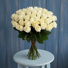 Букет 51 Белая роза Эдлесс Лав #REPLACE_PRED# Петровское