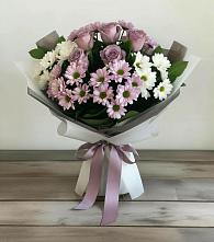 Букет цветов из:  Хризантемы и Розы #REPLACE_PRED# Петровское