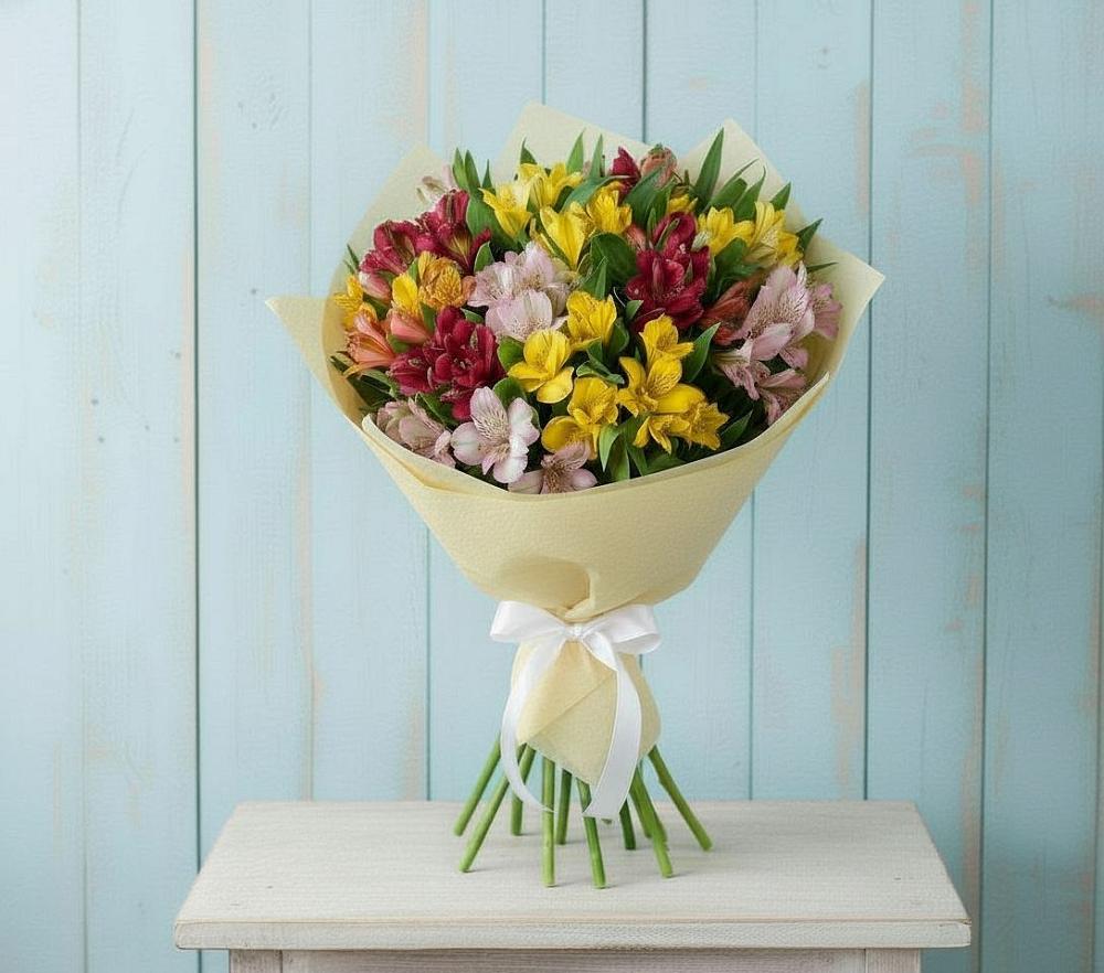 Букет цветов из: Альстромерии в Петровское