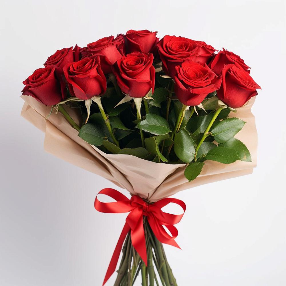 Букет 11 Красных роз Эдлесс Лав в Петровское